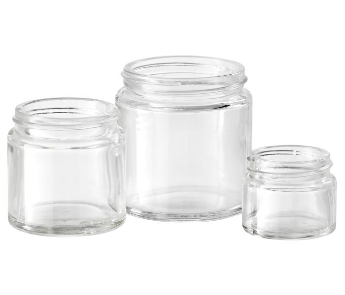 Clear Simplicity Glass Jars